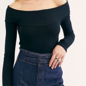 We the Free Long Sleeve Off the Shoulder Top